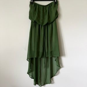 Green Strapless Dress